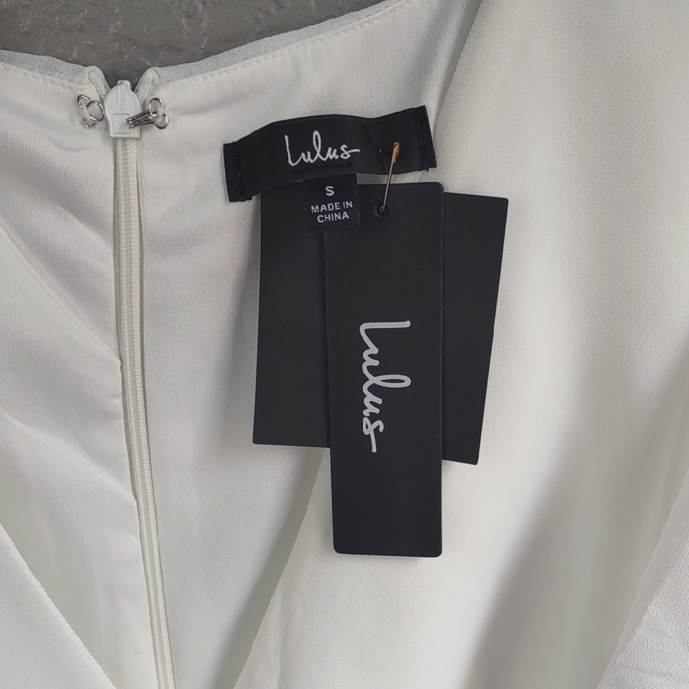 LULUS Elegant White Wrap Dress - Picture 6 of 16